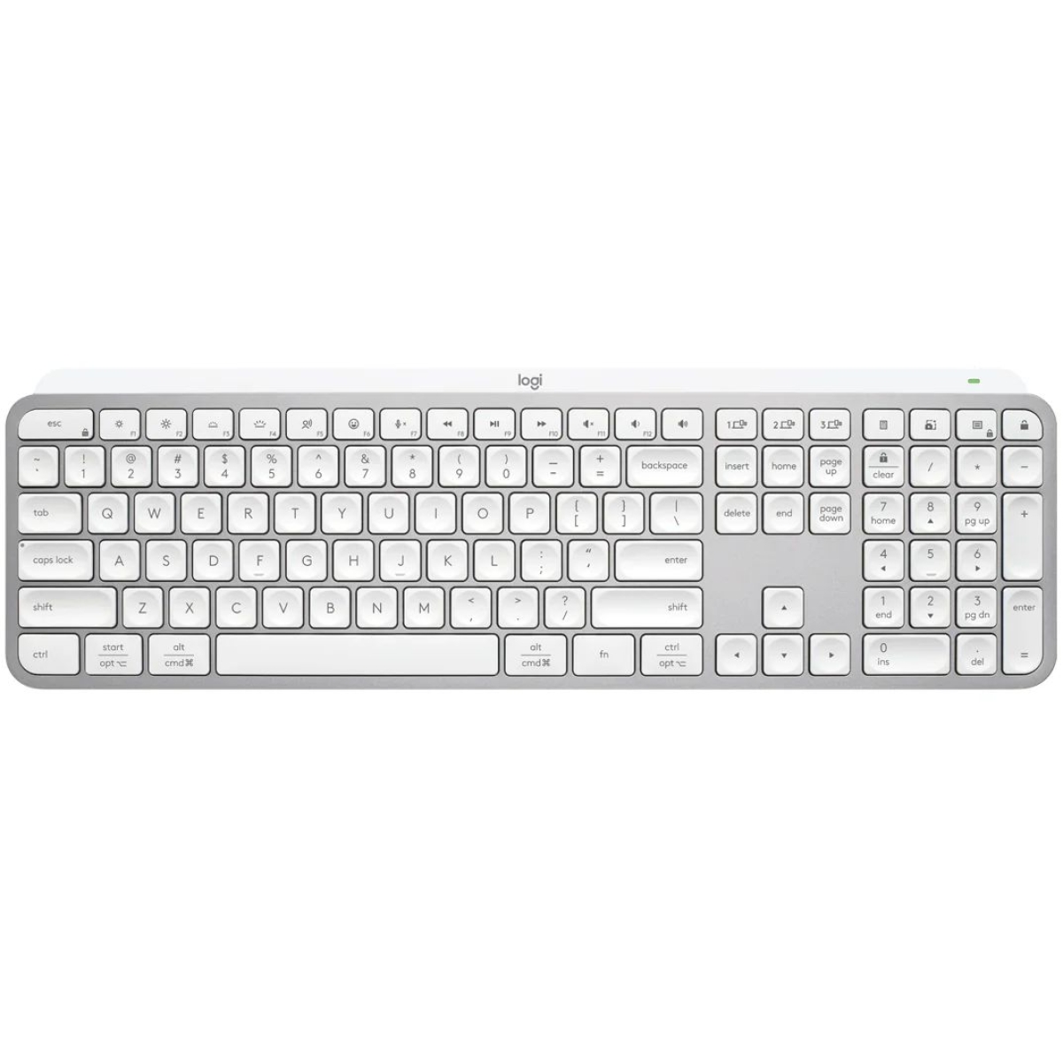 Logitech MX KEYS S 無線高階鍵盤 (美式英文) (珍珠白)